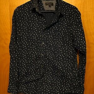 Banana Republic Dark Blue Floral Shirt